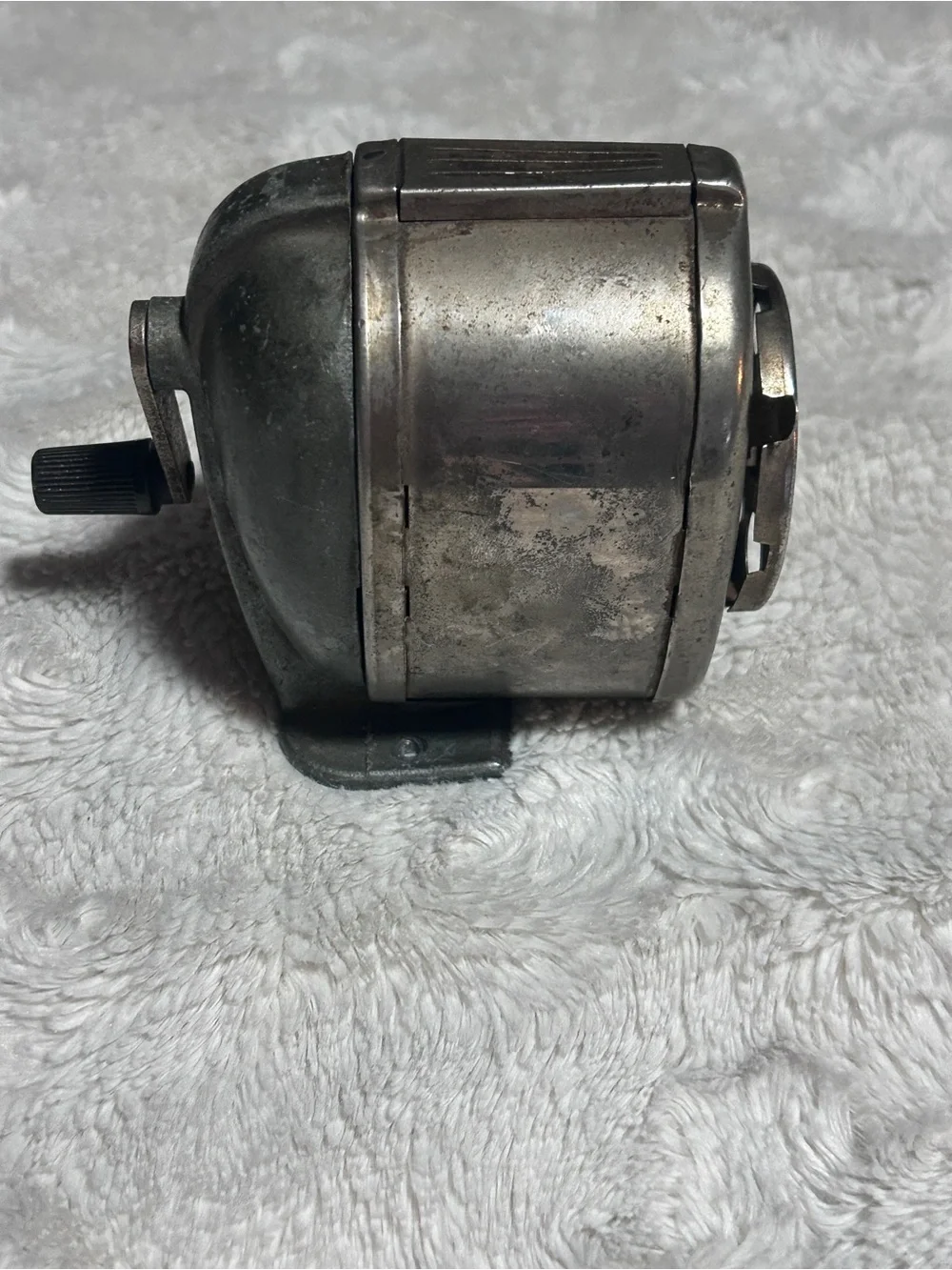 Metal Hand-Crank Pencil Sharpener - Silver